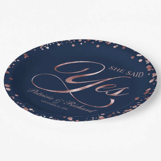 Blauw Roos Gold: ja, ja, nee! Papieren Bordje (Gekanteld)