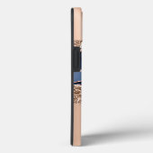 Blauw Roos Gouden Vloeibare Inkt Elegant Marmer Case-Mate iPhone Case (Achterkant / Rechts)