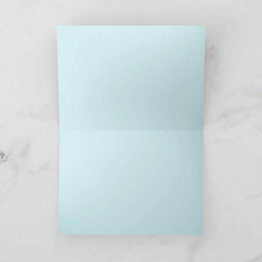 Blauw roos kaart (Binnen)