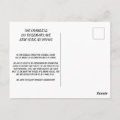 Blauw roos klassieker - Blauw Petaled Flower Briefkaart (Achterkant)