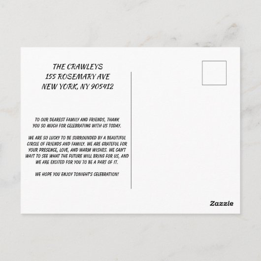 Blauw roos klassieker - Blauw Petaled Flower Briefkaart (Achterkant)