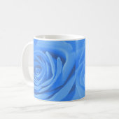Blauw Roos Koffiemok (Voorkant links)