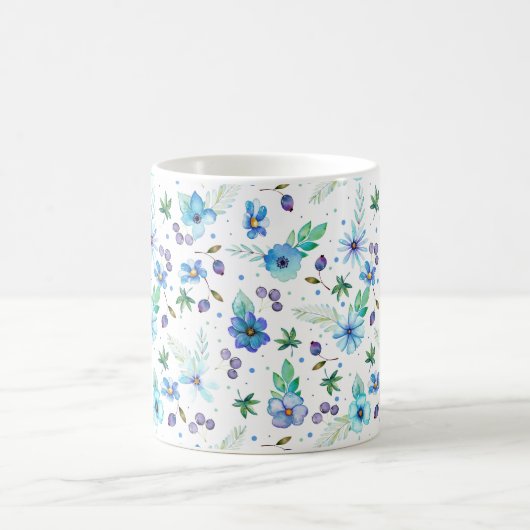 Blauw roos koffiemok (Center)