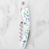 Blauw roos kurkentrekker (Voorkant)