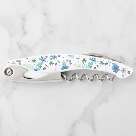 Blauw roos kurkentrekker (Voorkant)