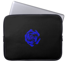 Blauw Roos Laptop Sleeve