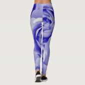 Blauw roos leggings (Achterkant)