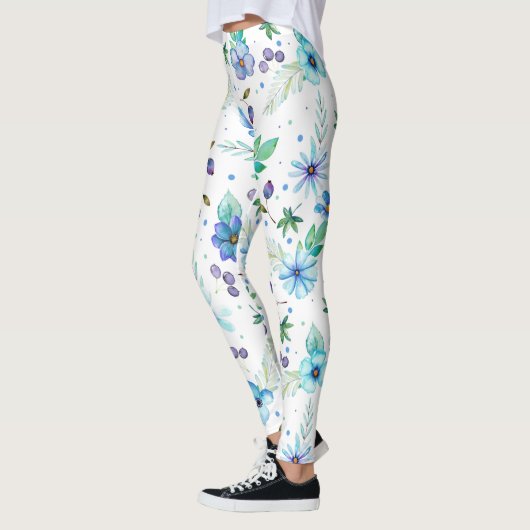 Blauw roos leggings (Links)