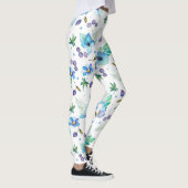 Blauw roos leggings (Rechts)