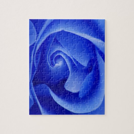 blauw roos legpuzzel (Verticaal)