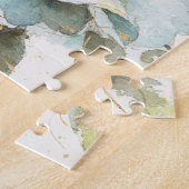 Blauw Roos Legpuzzel (Zijkant)