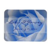 Blauw Roos Magneet (Horizontaal)