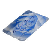 Blauw Roos Magneet (Linkerzijde)
