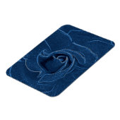 blauw roos magneet (Linkerzijde)