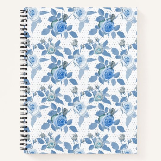 Blauw Roos Notitieboek (Voorkant)