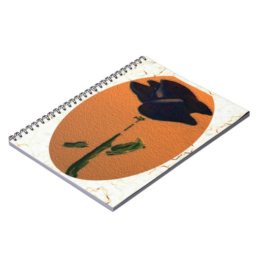 Blauw Roos Notitieboek (Linkerzijde)