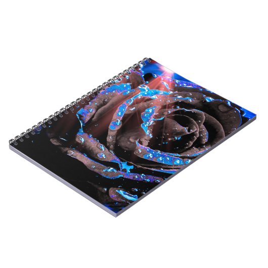 Blauw Roos Notitieboek (Linkerzijde)