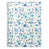 Blauw roos notitieboek (Voorkant)