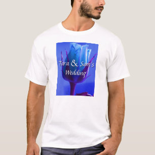 Blauw Roos-object T-shirt