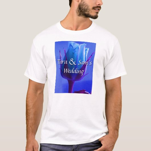 Blauw Roos-object T-shirt (Voorkant)
