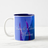 Blauw Roos-object Tweekleurige Koffiemok (Links)