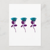 Blauw Roos ontwerp - Moderne kunst Briefkaart (Voorkant)