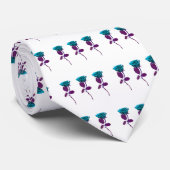 Blauw Roos ontwerp - Moderne kunst Stropdas (Opgerold)