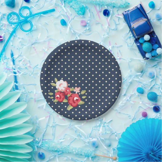 Blauw Roos papier Bord (Feest)