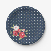 Blauw Roos papier Bord (Voorkant)