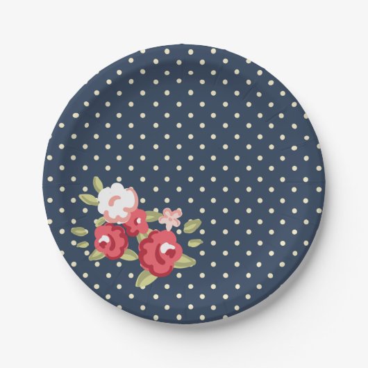 Blauw Roos papier Bord (Voorkant)