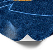 blauw roos perfect poster (Hoek)