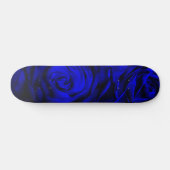 Blauw roos persoonlijk skateboard (Horizontaal)