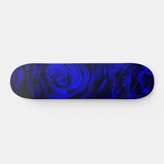 Blauw roos persoonlijk skateboard (Horizontaal)