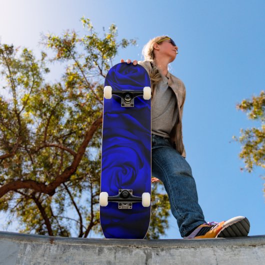 Blauw roos persoonlijk skateboard (Buiten 1)