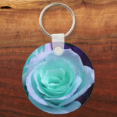 Blauw Roos Sleutelhanger (Voorkant)