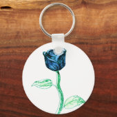Blauw Roos. Sleutelhanger (Voorkant)
