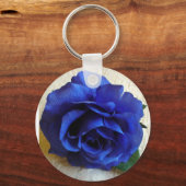 Blauw Roos Sleutelhanger (Voorkant)