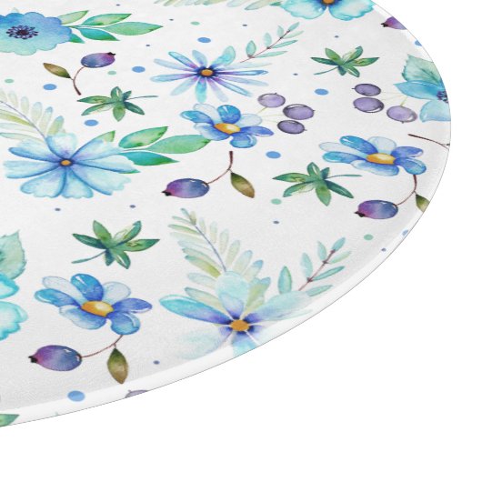 Blauw roos snijplank (Hoek)