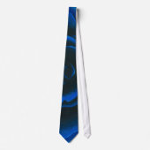 Blauw Roos Stropdas (Voorkant)
