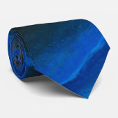 Blauw Roos Stropdas (Opgerold)