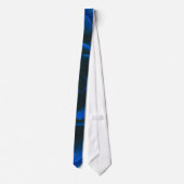 Blauw Roos Stropdas (Achterkant)