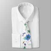 Blauw roos stropdas (Gebonden)