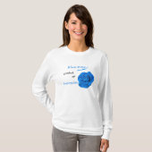 Blauw Roos T-shirt (Voorkant volledig)