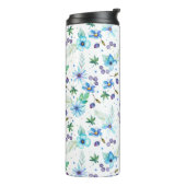 Blauw roos thermosbeker (Gedraaid links)