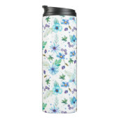 Blauw roos thermosbeker (Geroteerd rechts)