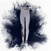 Blauw Roos Top‑Hat Kat leggings