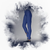 Blauw Roos Top‑Hat Kat leggings