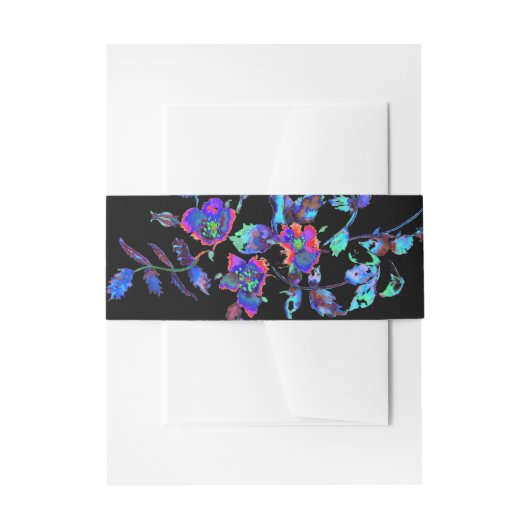  blauw roos uitnodigingen wikkel (Voorkant Voorbeeld)