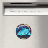 Blauw Roos ventilator Abstract aangepast Magneet (Insitu (Vaatwasser))