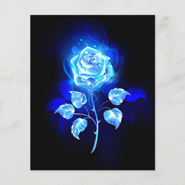 Blauw Roos verbranden (Voorkant)